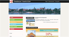 Desktop Screenshot of dunakanyarvk.hu
